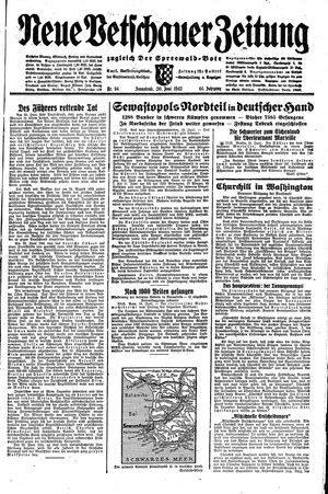 Neue Vetschauer Zeitung vom 20.06.1942