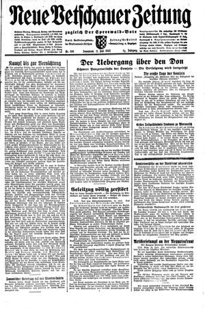 Neue Vetschauer Zeitung vom 11.07.1942