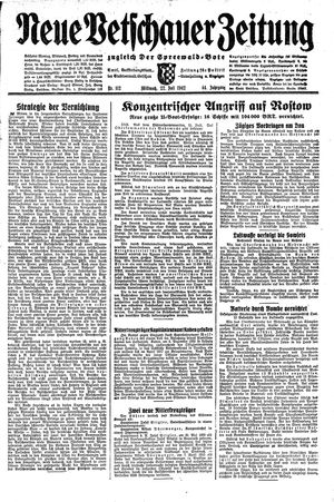 Neue Vetschauer Zeitung vom 22.07.1942