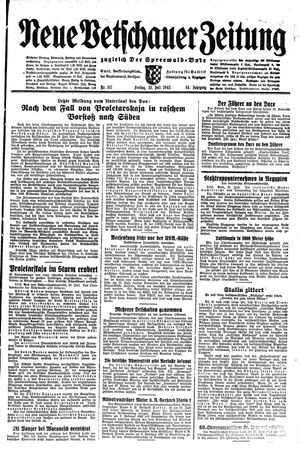Neue Vetschauer Zeitung vom 31.07.1942