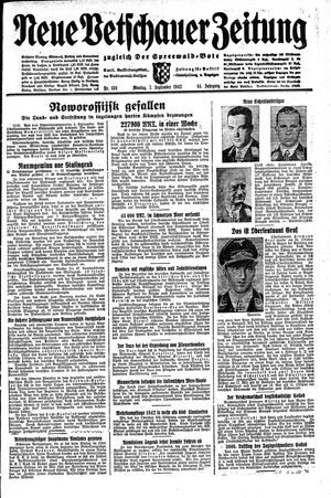 Neue Vetschauer Zeitung on Sep 7, 1942