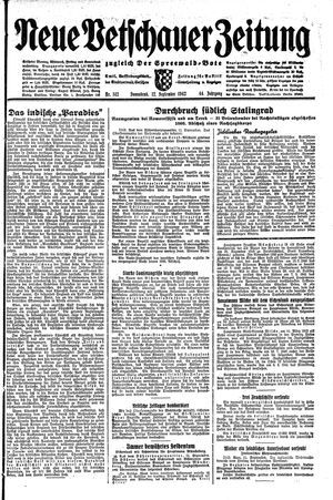 Neue Vetschauer Zeitung vom 12.09.1942