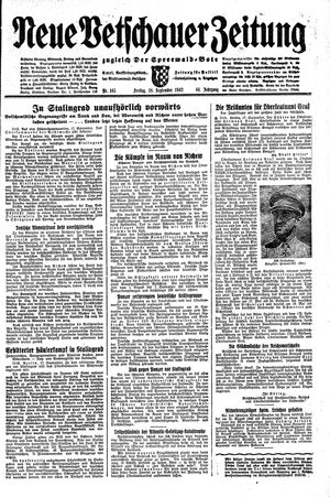 Neue Vetschauer Zeitung vom 18.09.1942