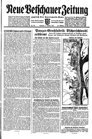 Neue Vetschauer Zeitung vom 17.10.1942