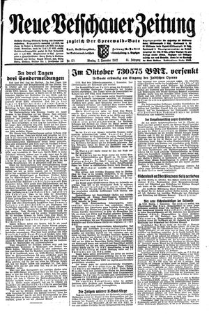 Neue Vetschauer Zeitung vom 02.11.1942