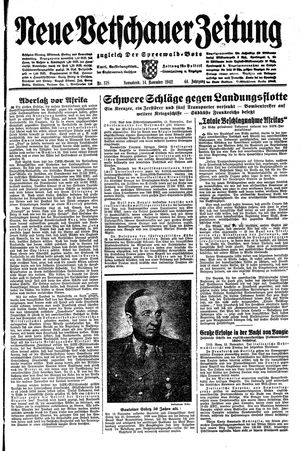 Neue Vetschauer Zeitung vom 14.11.1942