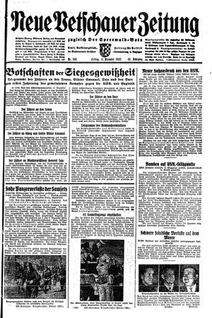 Neue Vetschauer Zeitung on Dec 11, 1942