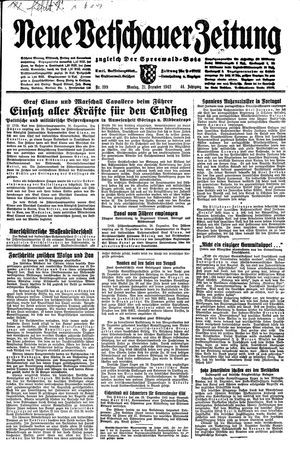 Neue Vetschauer Zeitung vom 21.12.1942