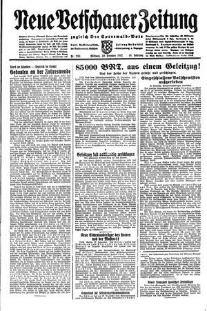 Neue Vetschauer Zeitung vom 30.12.1942