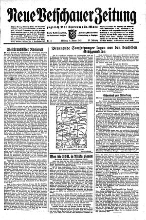 Neue Vetschauer Zeitung vom 06.01.1943