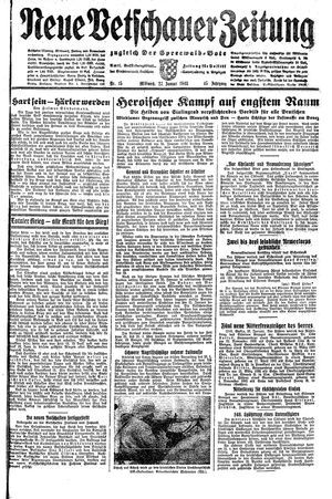 Neue Vetschauer Zeitung vom 27.01.1943