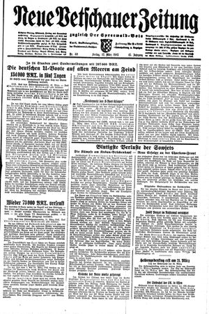 Neue Vetschauer Zeitung vom 12.03.1943