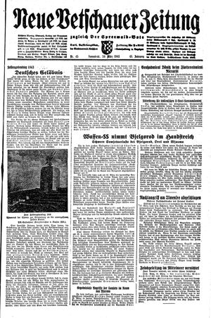 Neue Vetschauer Zeitung on Mar 20, 1943