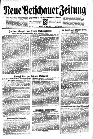 Neue Vetschauer Zeitung vom 10.05.1943