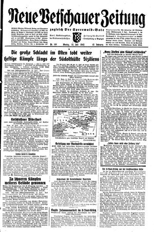 Neue Vetschauer Zeitung vom 12.07.1943