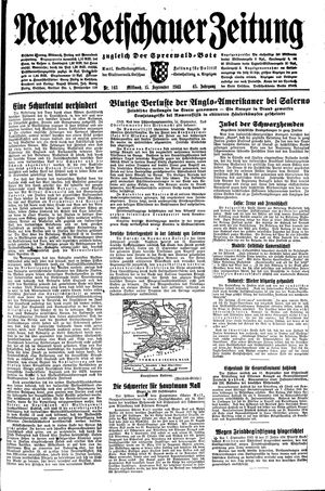 Neue Vetschauer Zeitung vom 15.09.1943