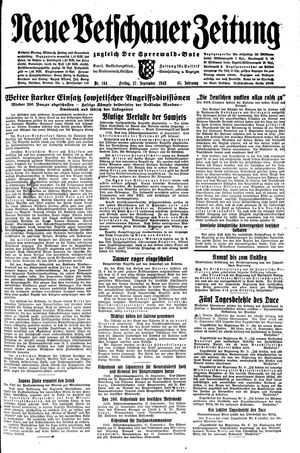 Neue Vetschauer Zeitung vom 17.09.1943