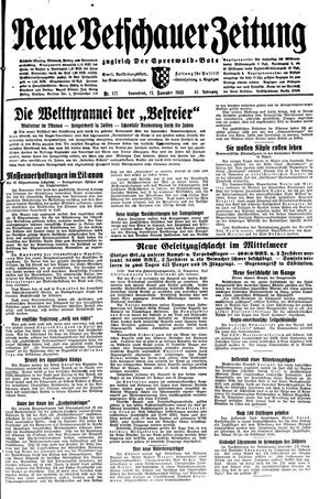 Neue Vetschauer Zeitung vom 13.11.1943