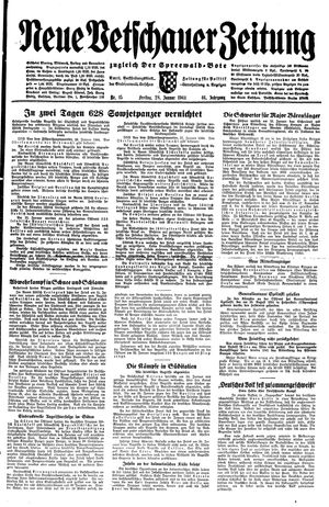 Neue Vetschauer Zeitung on Jan 28, 1944