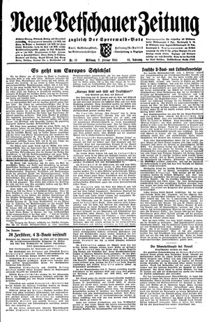 Neue Vetschauer Zeitung vom 02.02.1944