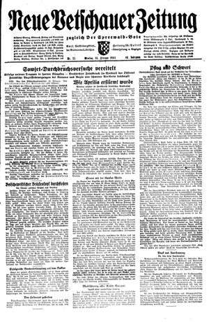 Neue Vetschauer Zeitung vom 14.02.1944