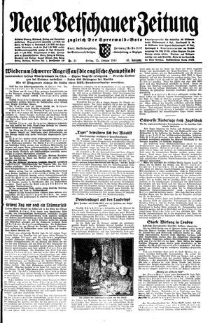 Neue Vetschauer Zeitung vom 25.02.1944