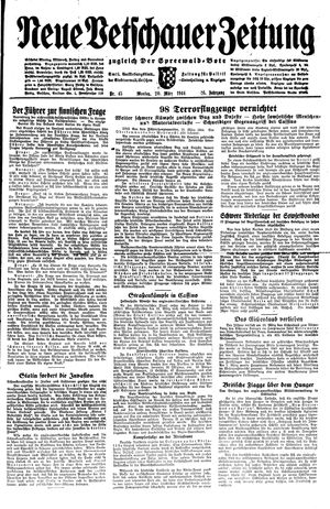 Neue Vetschauer Zeitung vom 20.03.1944