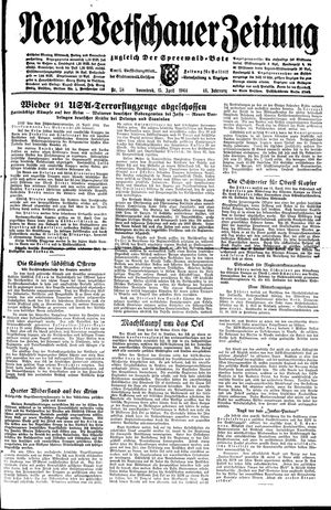 Neue Vetschauer Zeitung vom 15.04.1944