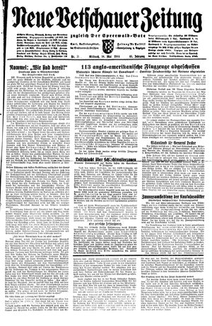 Neue Vetschauer Zeitung on May 10, 1944