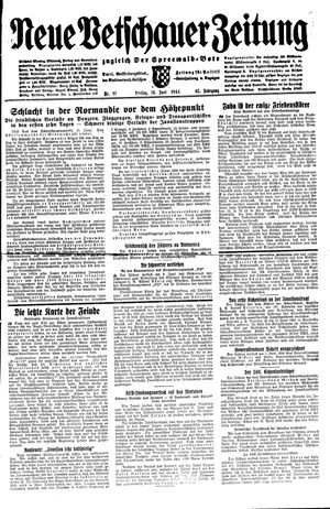 Neue Vetschauer Zeitung vom 16.06.1944
