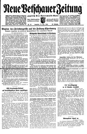 Neue Vetschauer Zeitung vom 24.06.1944