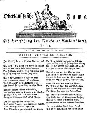 Oberlausitzische Fama vom 13.05.1824