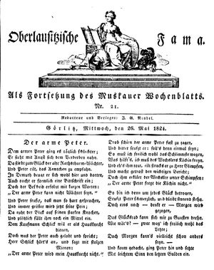 Oberlausitzische Fama vom 26.05.1824