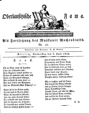 Oberlausitzische Fama vom 03.06.1824