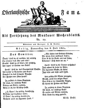 Oberlausitzische Fama on Jul 8, 1824