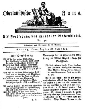 Oberlausitzische Fama vom 29.07.1824