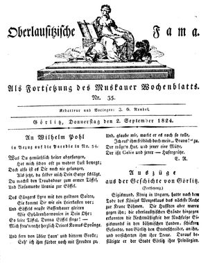 Oberlausitzische Fama vom 02.09.1824