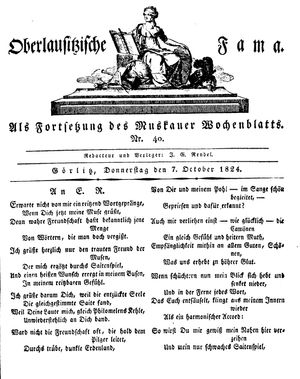 Oberlausitzische Fama vom 07.10.1824