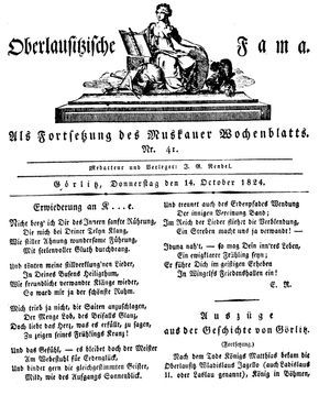 Oberlausitzische Fama vom 14.10.1824