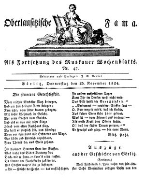 Oberlausitzische Fama vom 25.11.1824