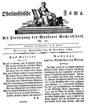 Oberlausitzische Fama vom 16.12.1824