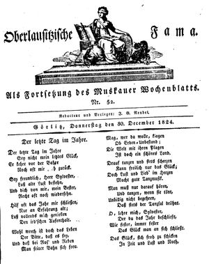Oberlausitzische Fama vom 30.12.1824