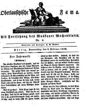 Oberlausitzische Fama vom 09.02.1826