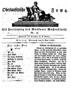 Oberlausitzische Fama vom 03.05.1826