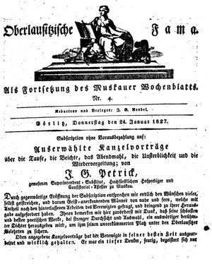 Oberlausitzische Fama vom 24.01.1827