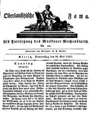 Oberlausitzische Fama vom 31.05.1827
