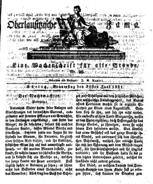 Oberlausitzische Fama vom 30.06.1831