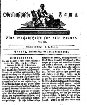 Oberlausitzische Fama vom 18.08.1831