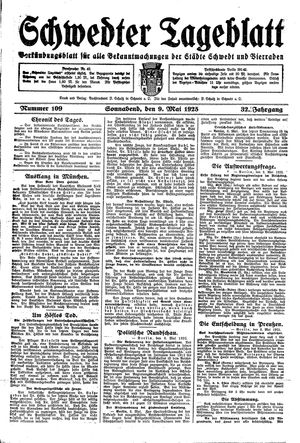 Schwedter Tageblatt vom 09.05.1925