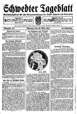 Schwedter Tageblatt vom 25.05.1925
